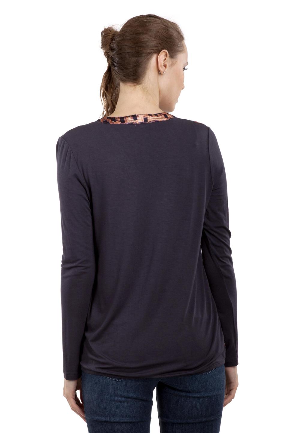 Блуза Just Valeri, графитовый, геометрический принт