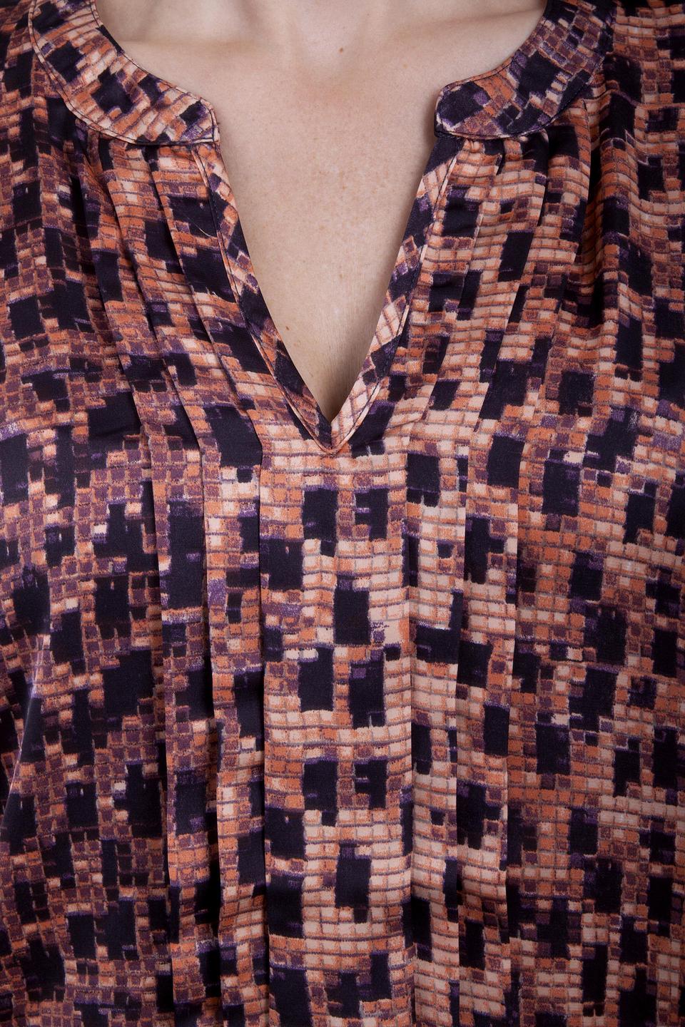 Блуза Just Valeri, графитовый, геометрический принт