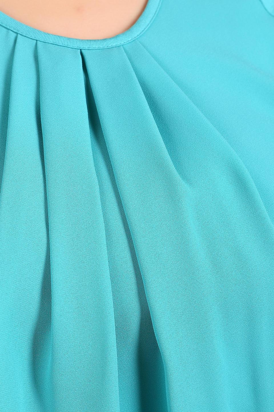 Блуза Frank Walder голубая с драпировкой