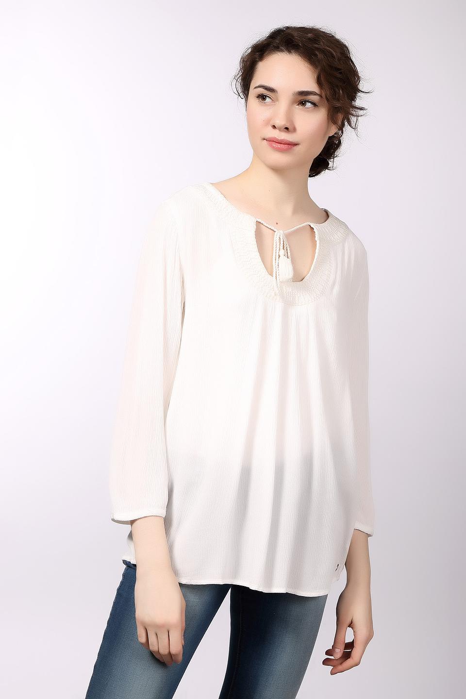 Блуза S.Oliver Белая с декором