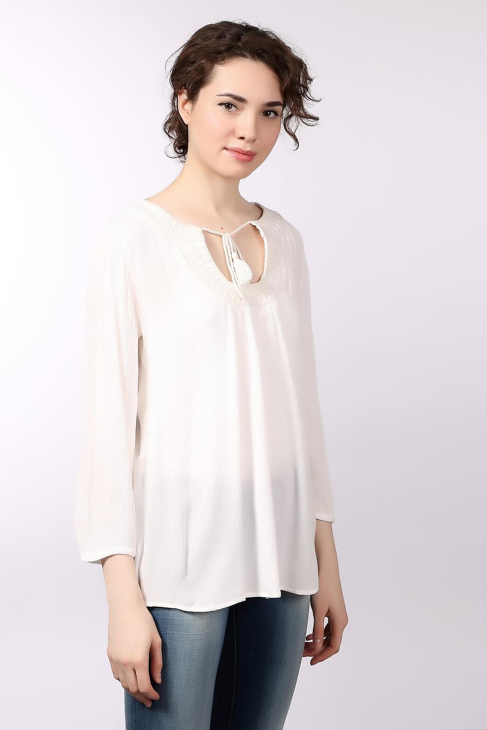 Блуза S.Oliver Белая с декором