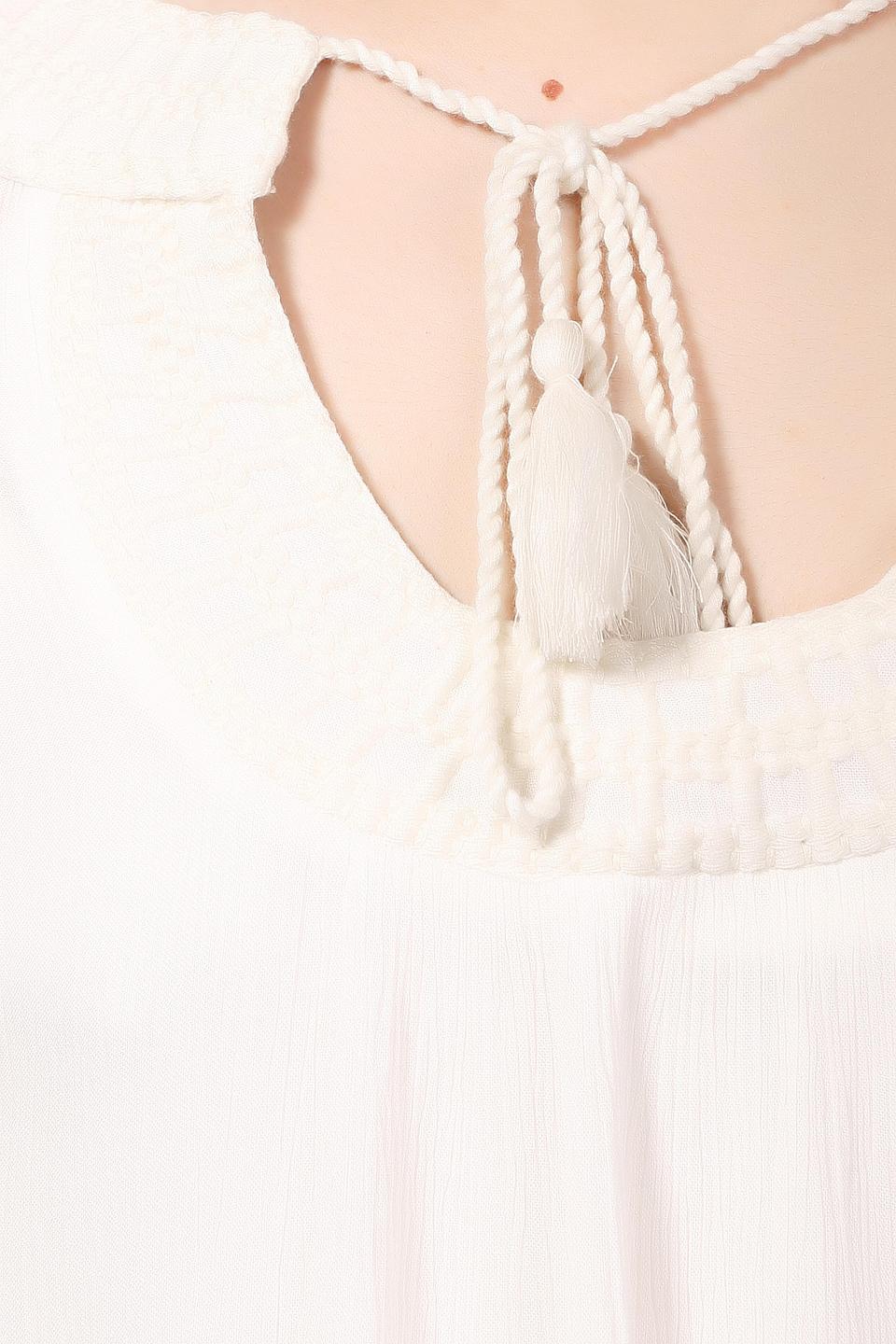 Блуза S.Oliver Белая с декором