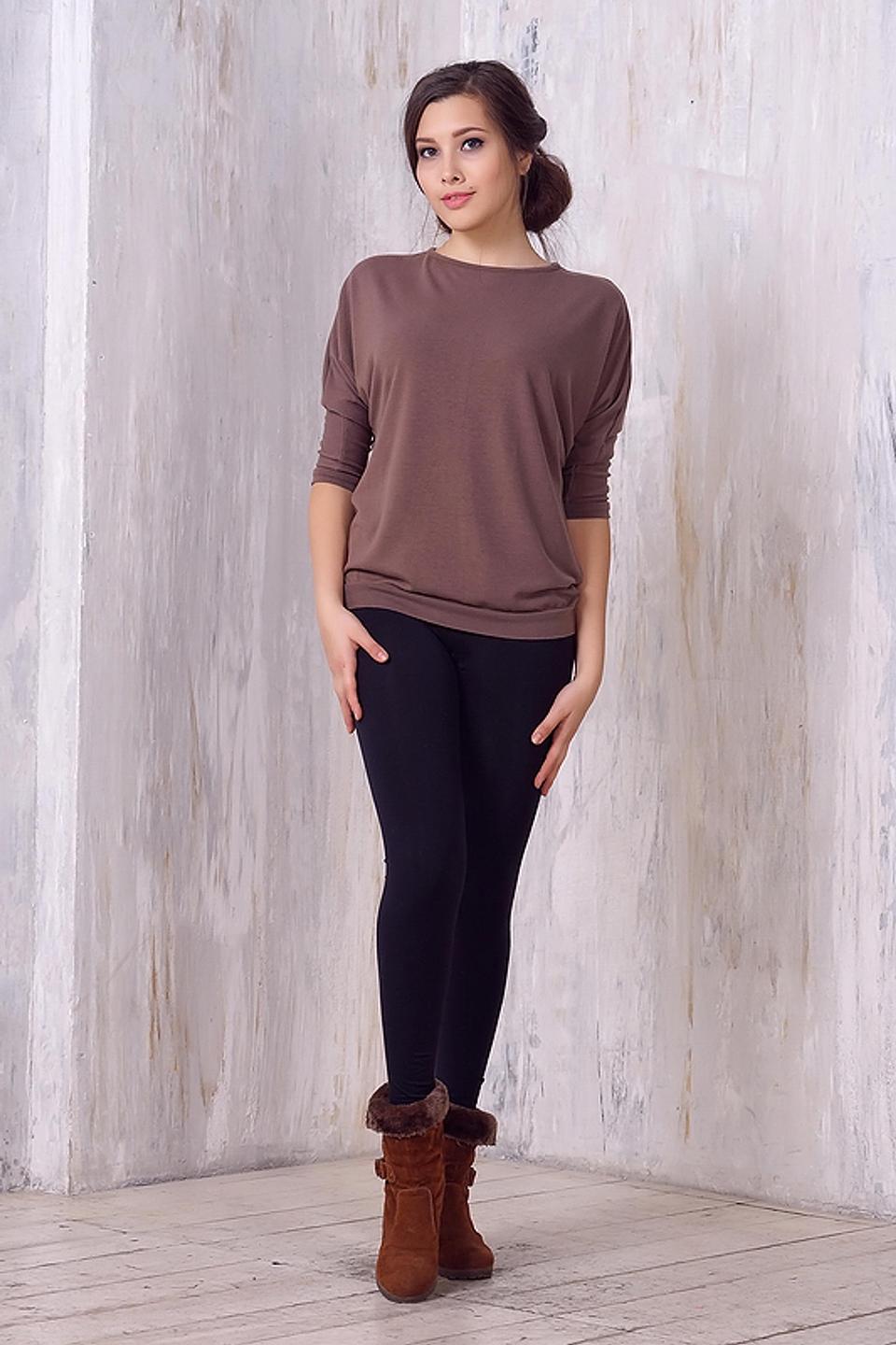 Блуза VAY коричневая