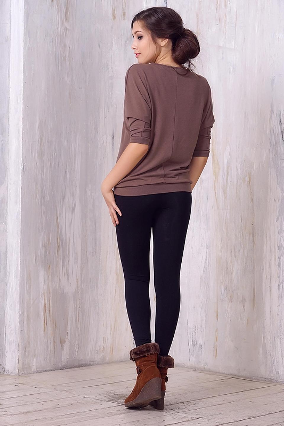 Блуза VAY коричневая