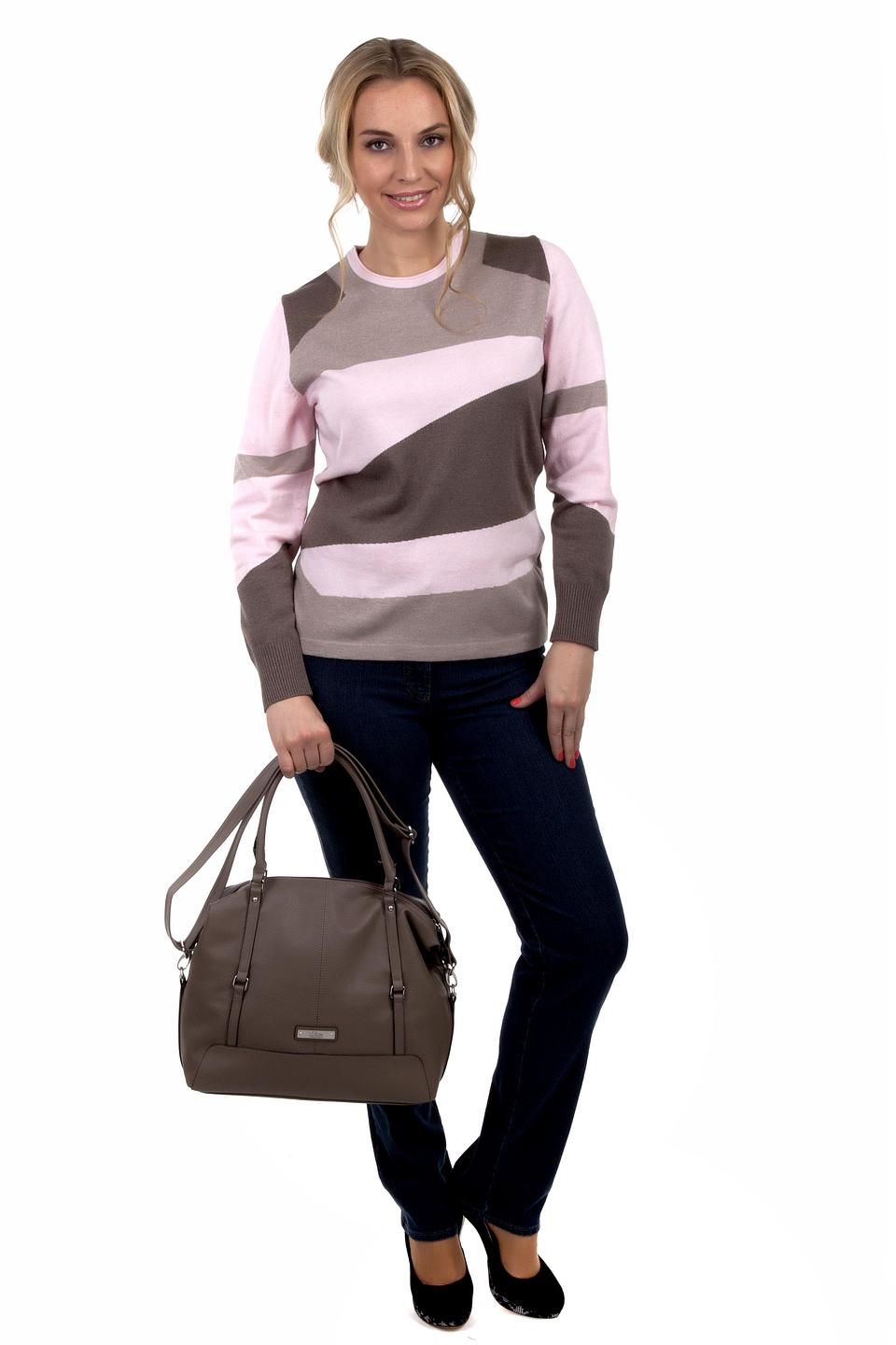 Сумка s.Oliver серого цвета с металлической фурнитурой