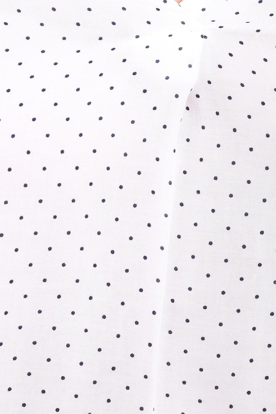 Блуза Gerry Weber белая в чёрный горошек