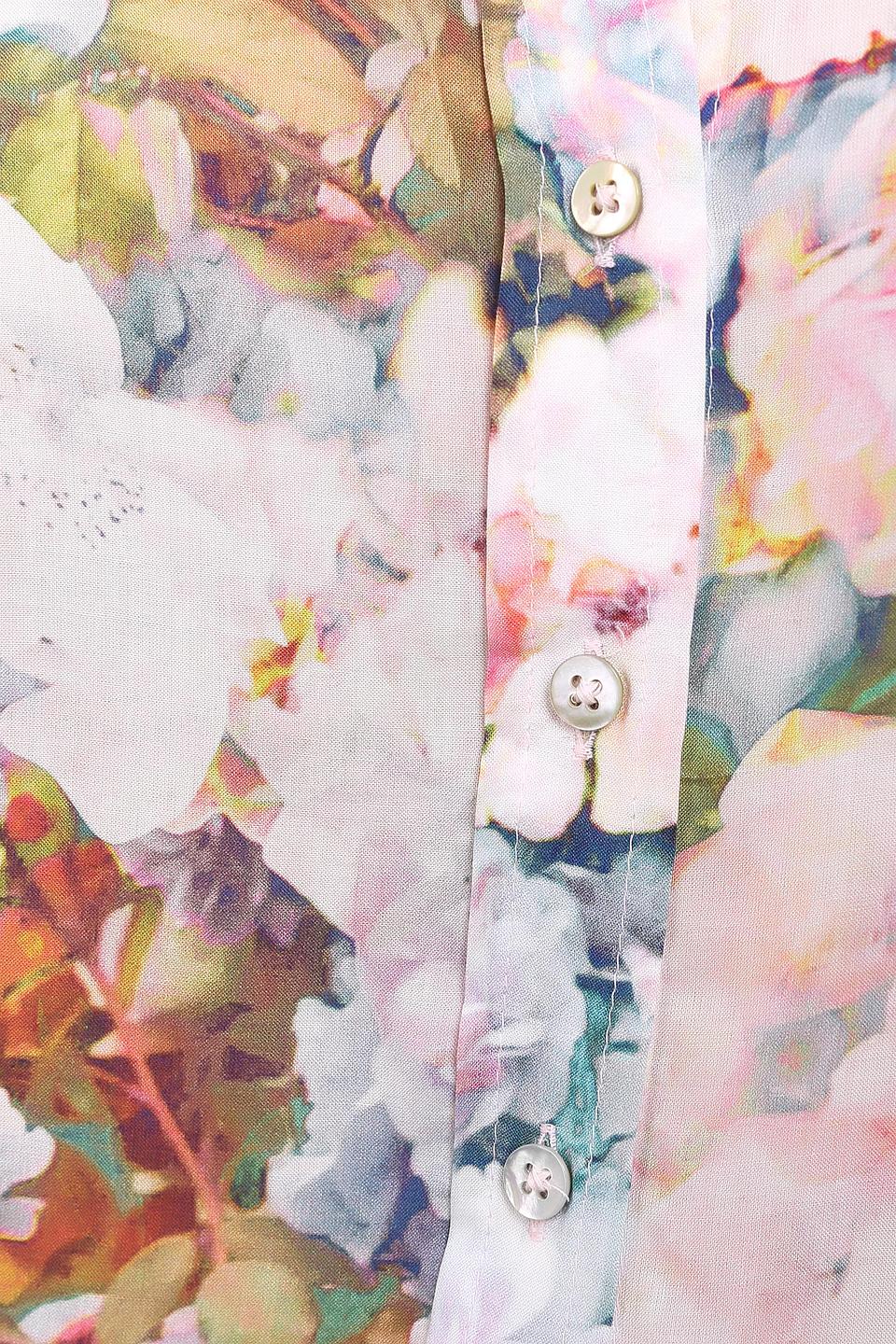 Блуза Erfo разноцветная с цветочным принтом