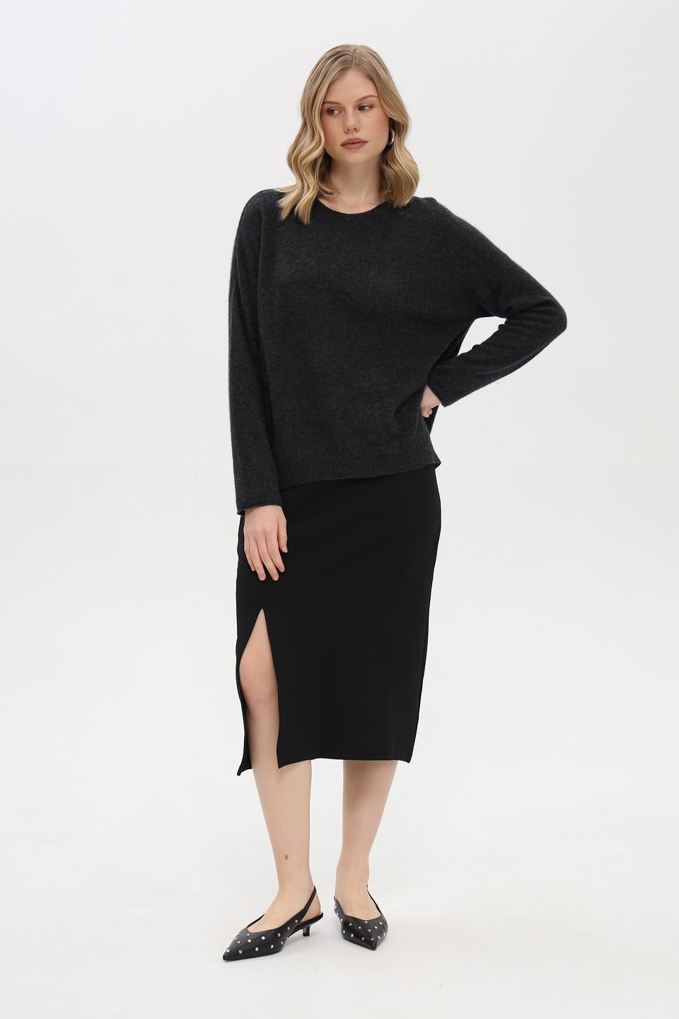 Пуловер Just Valeri кашемир графитовый