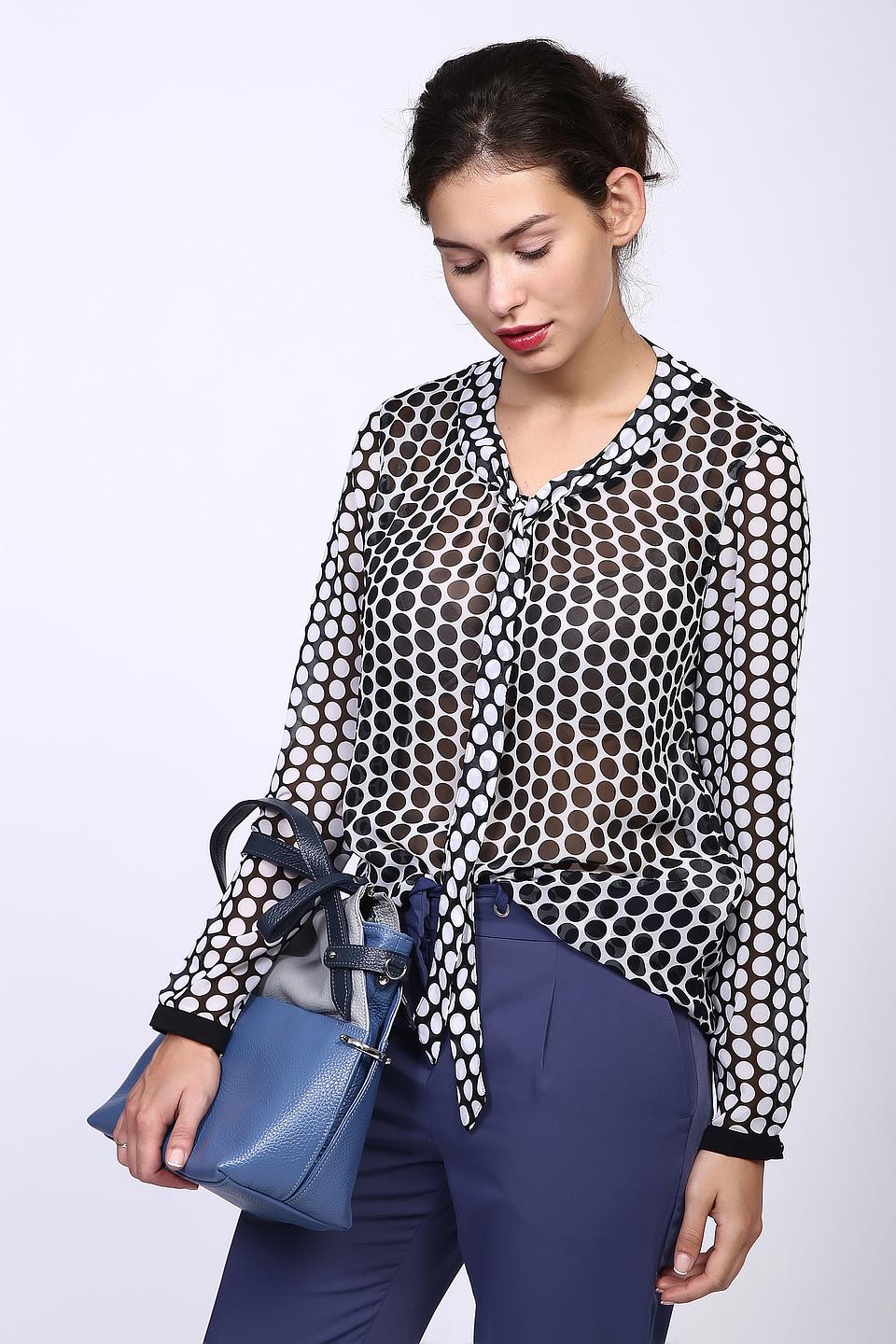 Блуза Gerry Weber в горох с завязками