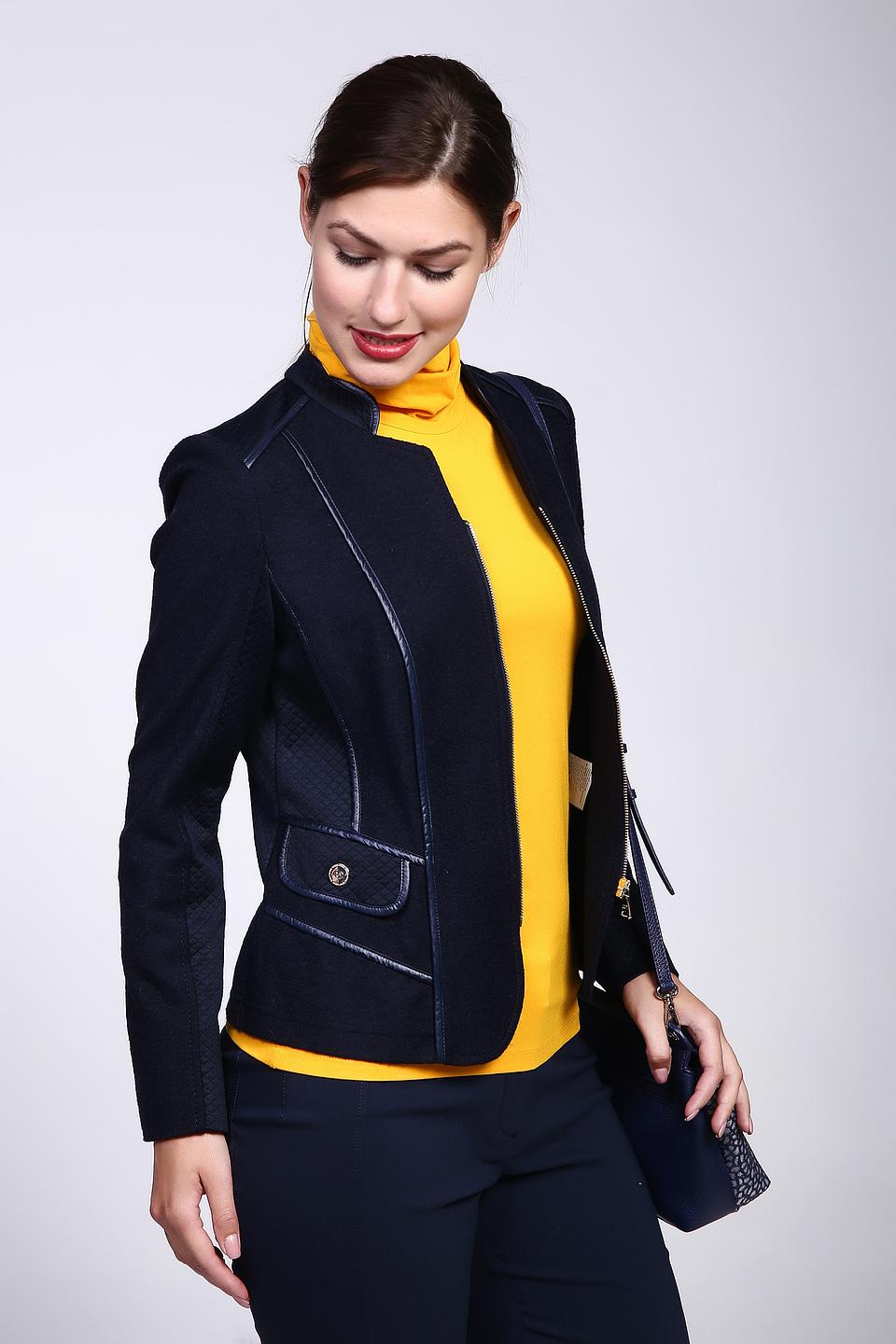 Жакет Gerry Weber тёмно-синий с декоративной отделкой