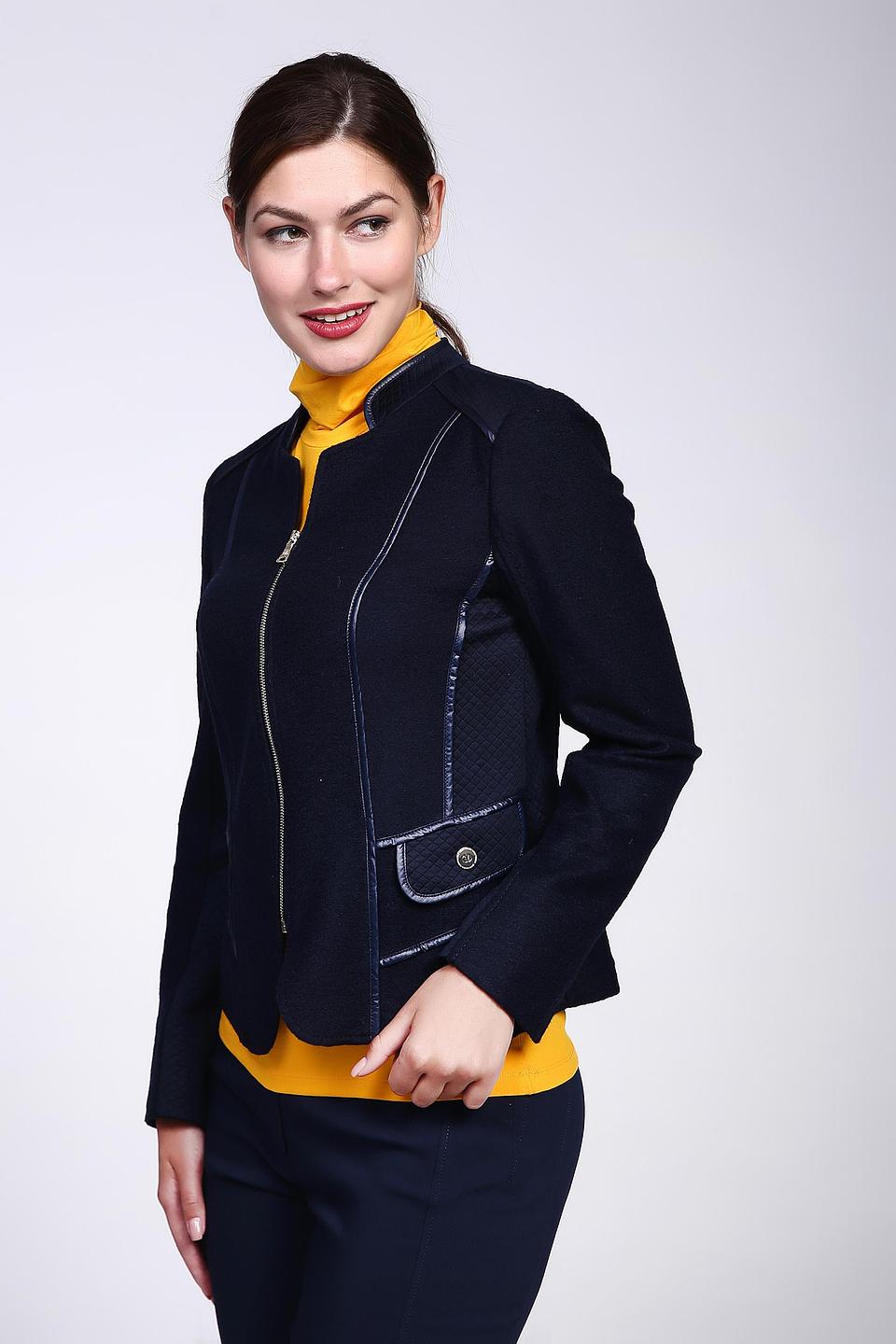 Жакет Gerry Weber тёмно-синий с декоративной отделкой