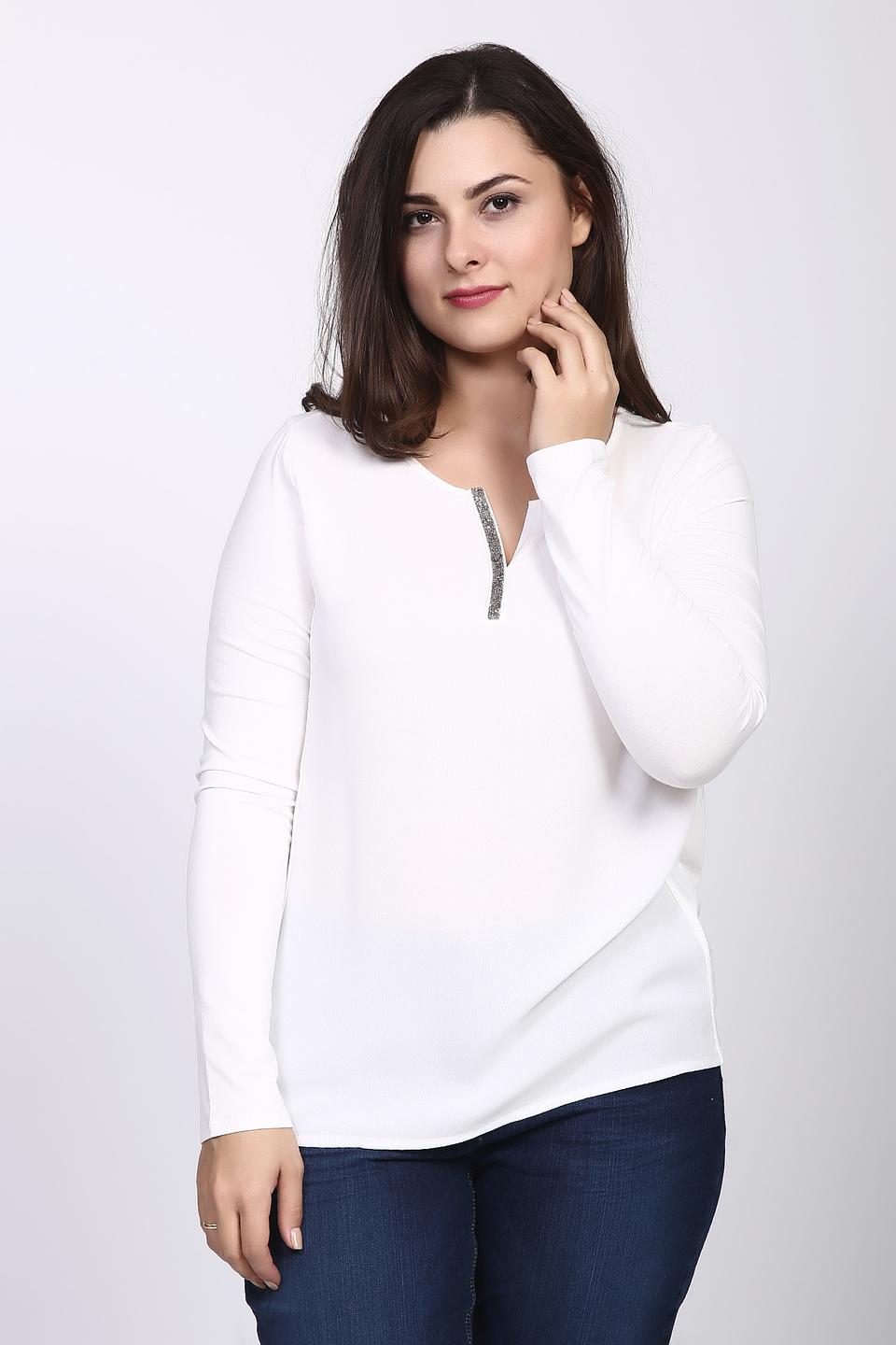 Блуза Monari белая с декором