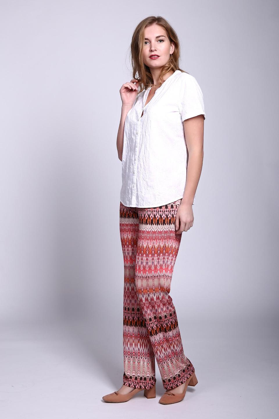 Блуза Gerry Weber белая с цветочной вышивкой