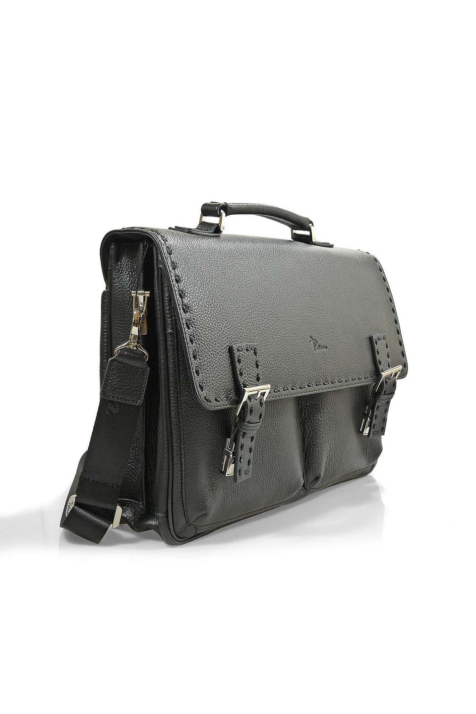 Портфель Pellecon кожаный чёрный