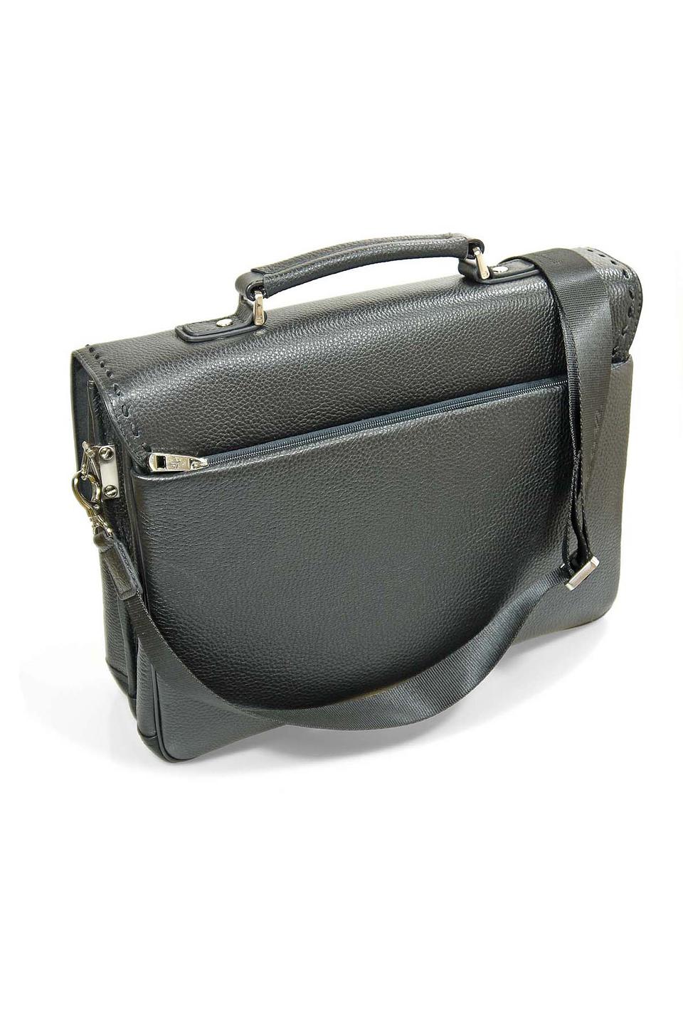 Портфель Pellecon кожаный чёрный