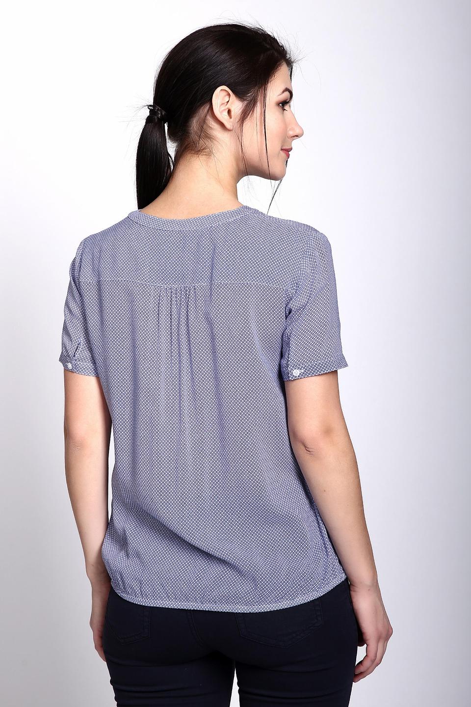 Блуза Gerry Weber синяя с геометрическим узором
