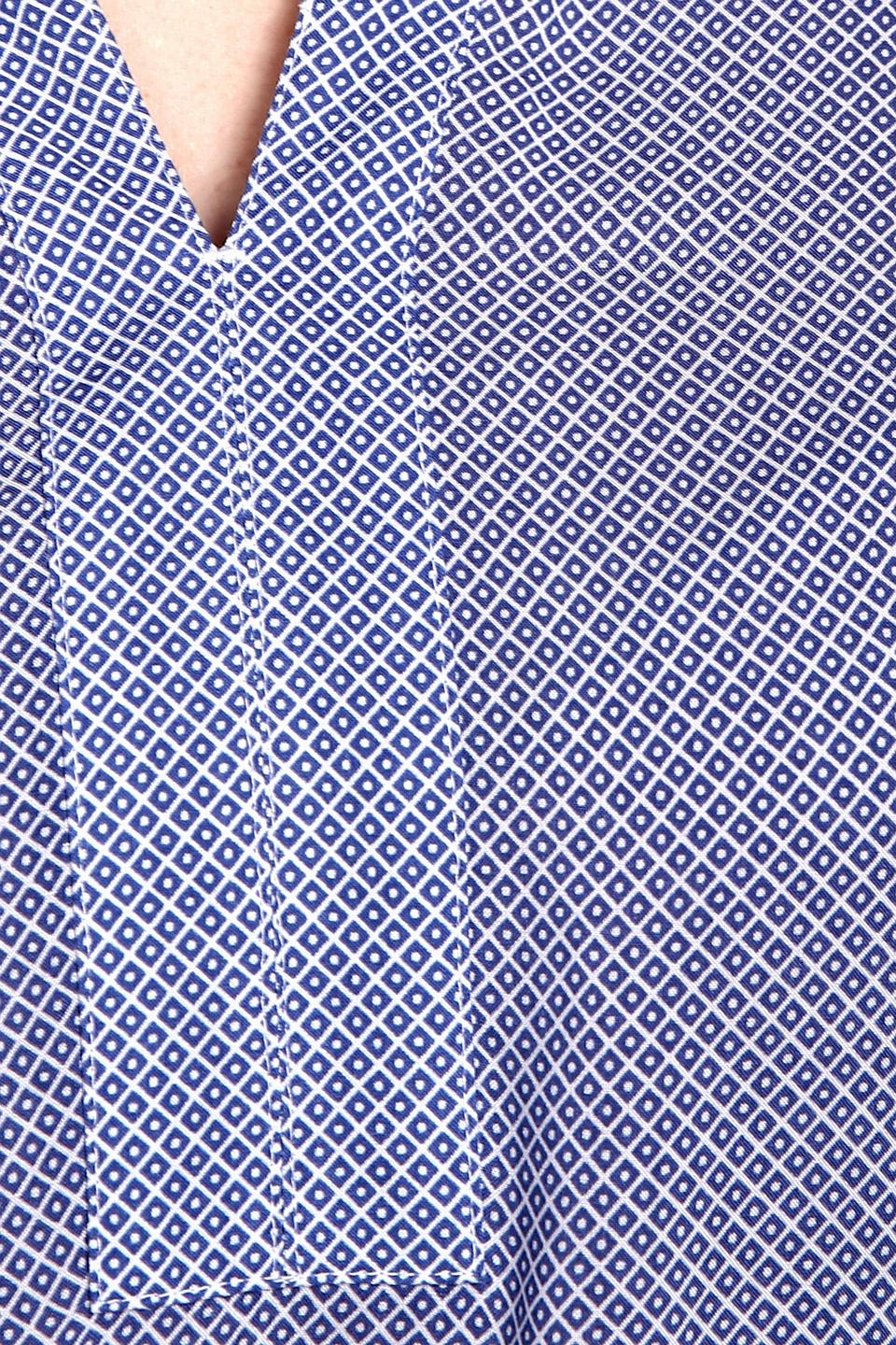 Блуза Gerry Weber синяя с геометрическим узором